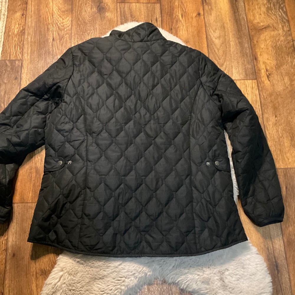 Eddie Bauer Quilted Zip Jacket Size XXL‎ Black  Lightweight Womens - Picture 5 of 6